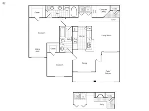 Weston at Copperfield Houston Apartment Floor Plan 12