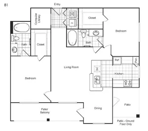Weston at Copperfield Houston Apartment Floor Plan 8