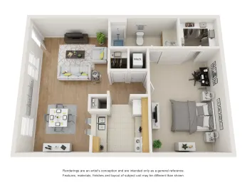 Whispering Oaks Conroe Houston Apartment Floor Plan 1