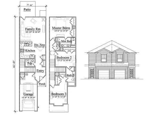 Woodgate Townhomes Houston Apartments Floor Plan 5