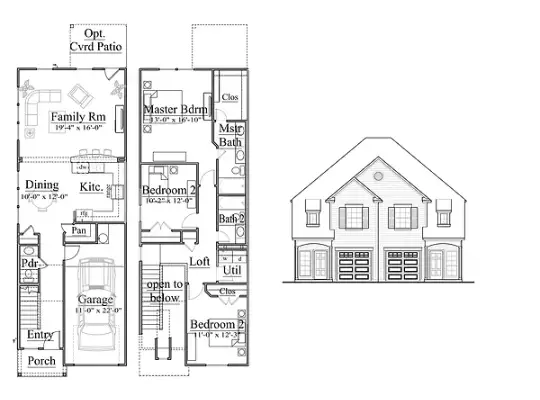 Woodgate Townhomes Houston Apartments Floor Plan 6