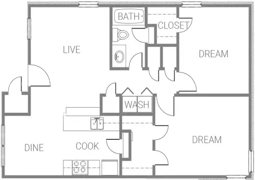 Zocalo Apartments Floorplan 3