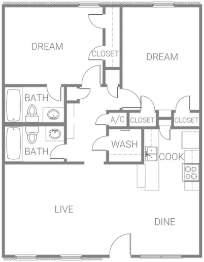 Zocalo Apartments Floorplan 4