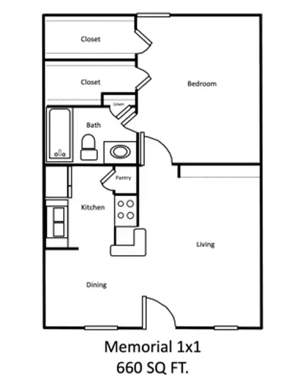 8601 Broadway Apartments Floorplan 2