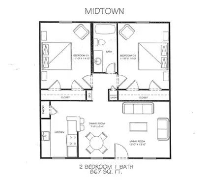 8601 Broadway Apartments Floorplan 7