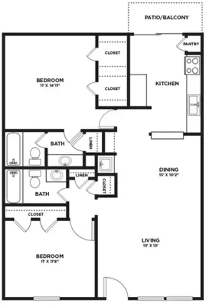 8751 Broadway Apartments Floorplan 6