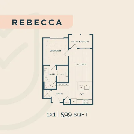 Adora at Rosehill Houston Apartment Floor Plan 2