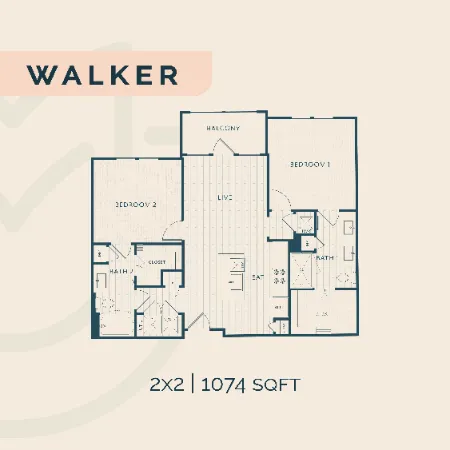 Adora at Rosehill Houston Apartment Floor Plan 7