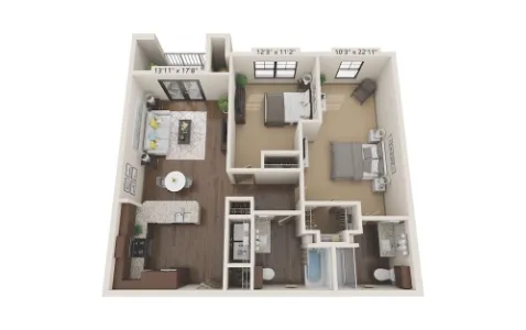 Alders Magnolia Houston Apartment Floor plan 10