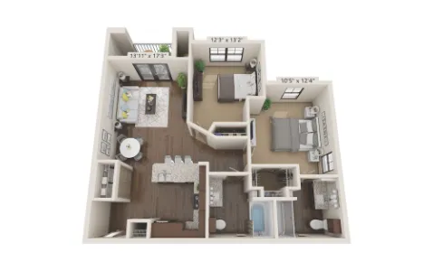 Alders Magnolia Houston Apartment Floor plan 11