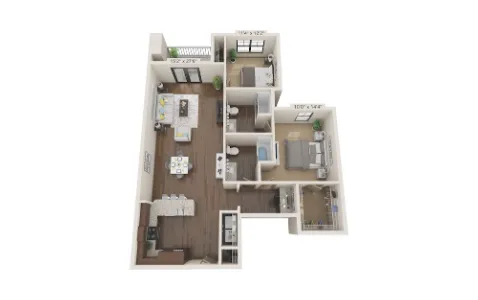 Alders Magnolia Houston Apartment Floor plan 13