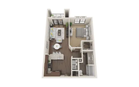 Alders Magnolia Houston Apartment Floor plan 2