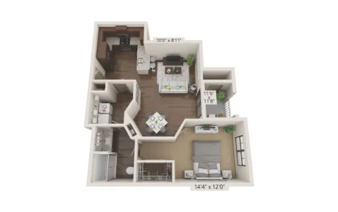 Alders Magnolia Houston Apartment Floor plan 4