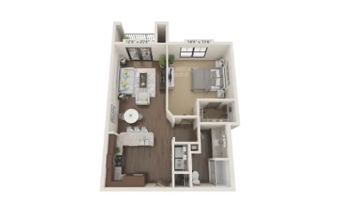 Alders Magnolia Houston Apartment Floor plan 5