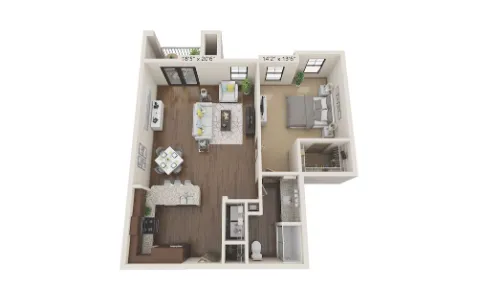 Alders Magnolia Houston Apartment Floor plan 7