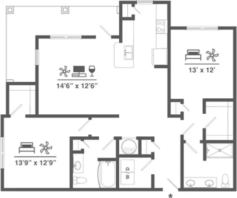 Alleia Long Meadow Farms Houston Apartment Floor Plan 9