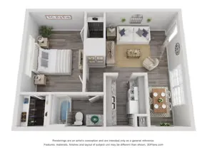 Allendale Village Apartments Floorplan 1