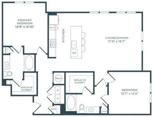 Allora Parkland Houston Apartments Floor Plan 4