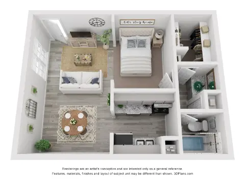 Asbury Park Condo Houston Apartment Floor Plan 1