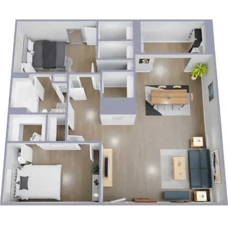 Aspenwood Apartment Homes floor plan