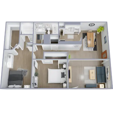 Aspenwood Apartment Homes floor plan3