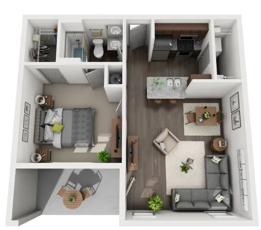 Avenues at Northpointe Houston Apartment Floor Plan 1