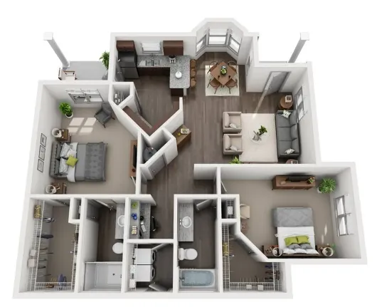 Avenues at Northpointe Houston Apartment Floor Plan 6