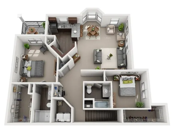 Avenues at Northpointe Houston Apartment Floor Plan 7