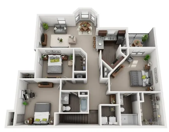 Avenues at Northpointe Houston Apartment Floor Plan 9