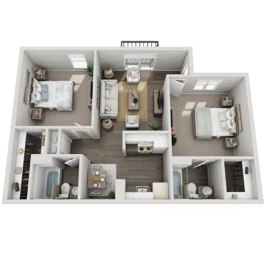 Banyan Shores Apartments Floorplan 3