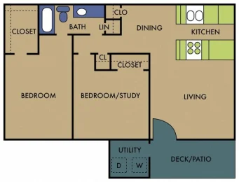 Beamer Place Apartments Floorplan 4