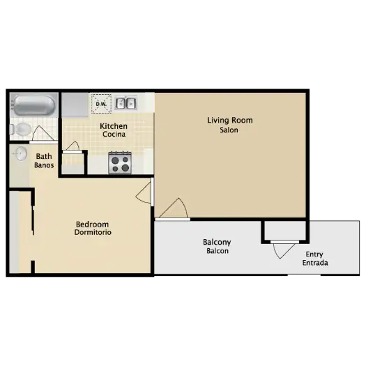 Camden Station Apartments Floorplan 1