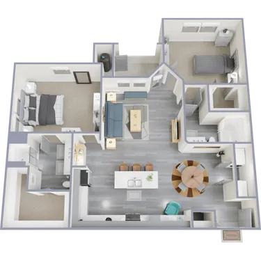 Cardiff at Louetta Lakes Houston Apartments Floor plan 10