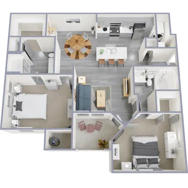 Cardiff at Louetta Lakes Houston Apartments Floor plan 8