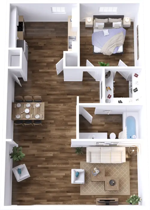 Casa Grande Apartments FloorPlan 1