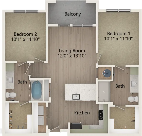 Casella Apartments Floorplan 3