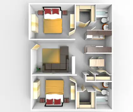 Cerca Demi Apartments Floorplan 1