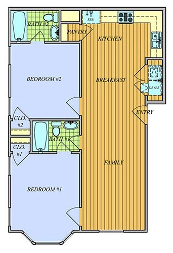 Champions Creek Apartments Floorplan 1