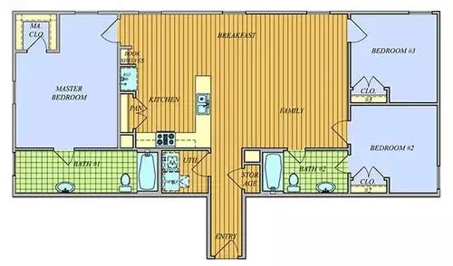 Champions Creek Apartments Floorplan 2