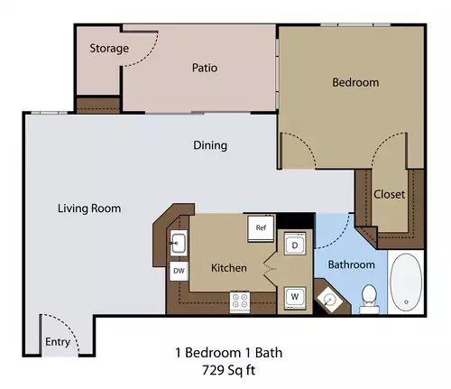 Chasewood Apartments Floorplan 2