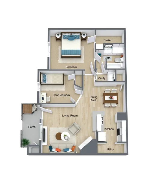 Cobble Creek Apartments Tomball Houston Apartment Floor Plan 12