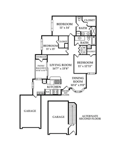 Coles Crossing Apartments Cypress Houston Apartments Floor Plan 12