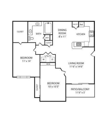 Coles Crossing Apartments Cypress Houston Apartments Floor Plan 8