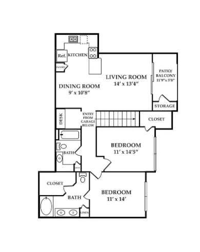 Coles Crossing Apartments Cypress Houston Apartments Floor Plan 9