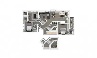 Cortland West Plano Rise Apartments FloorPlan 25