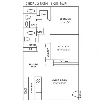 Creekwood Apartments Floorplan 4