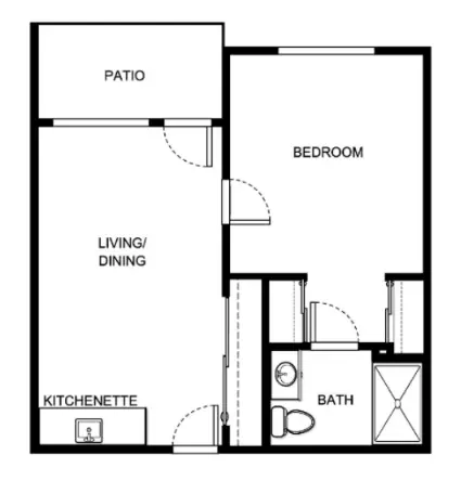 Cypress Woods - Sky Active Living Houston Apartment Floor Plan 2