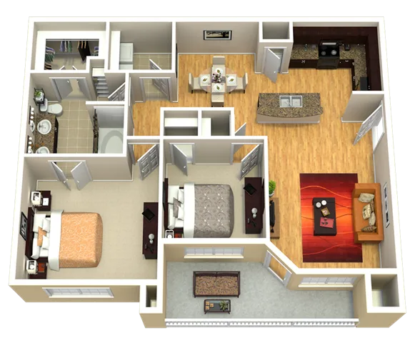 Discovery at Kingwood Houston Apartment Floor Plan 4