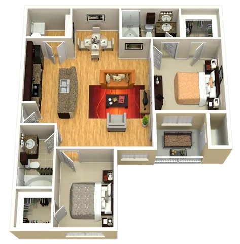 Discovery at Kingwood Houston Apartment Floor Plan 5