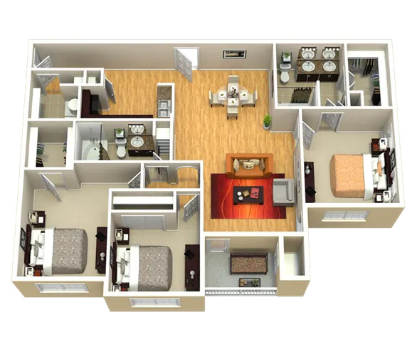 Discovery at Kingwood Houston Apartment Floor Plan 8